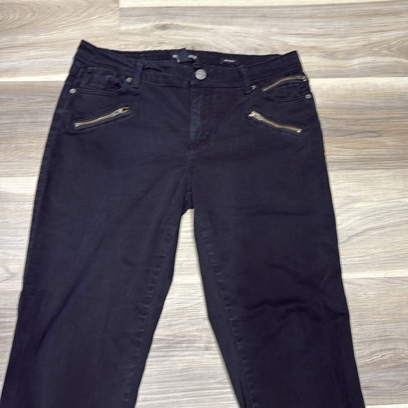 🏴 Kenneth Cole Black Skinny Leg Jeans Classic Style size 10 - Picture 4 of 8
